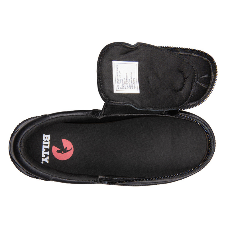 Toddler Black to the Floor BILLY Classic Low - Leather