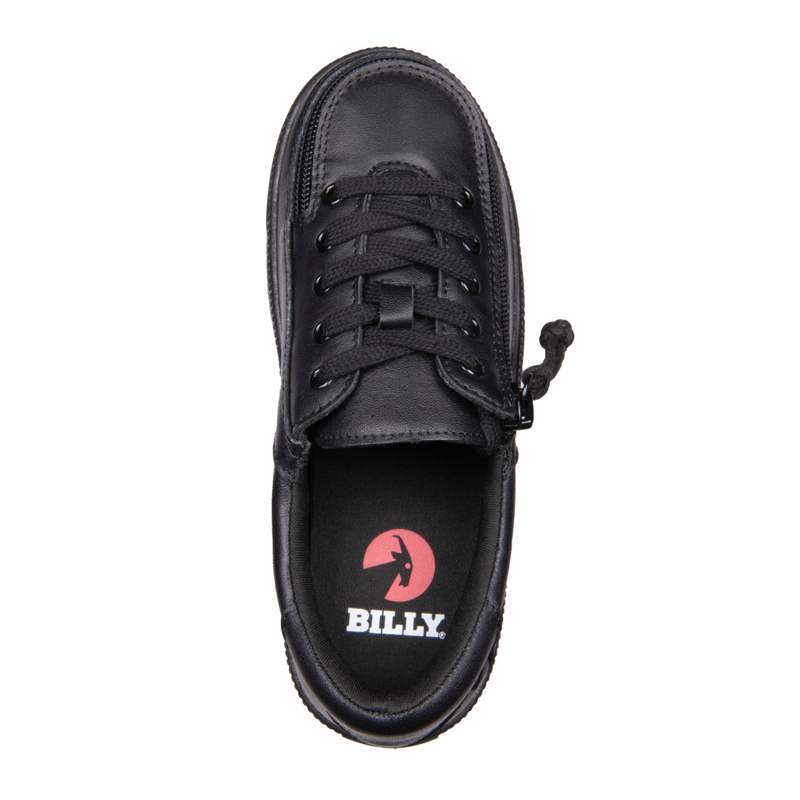 Kid's Black to the Floor BILLY Classic Low - Leather
