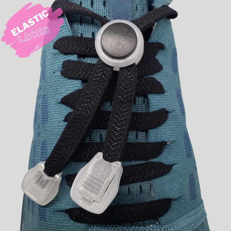 Elastic Shoelaces with spring lock - Army Green