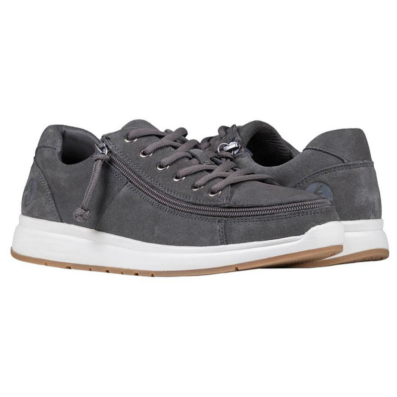 Men's BILLY Grey Suede comfort classic lows - 6E Extra Wide