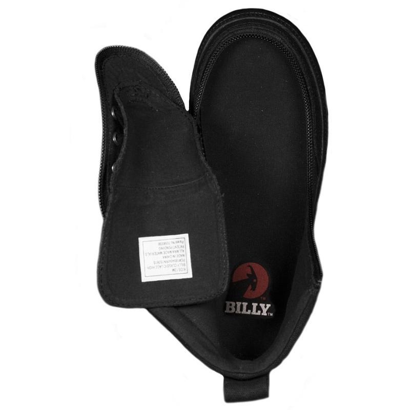 Kid's Black to the Floor BILLY WDR Classic Lace High (Med/Wide/XW)