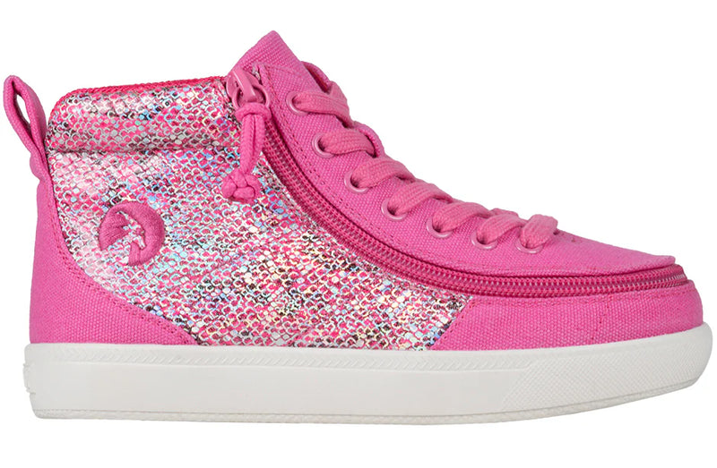 CLEARANCE -Fuchsia Snake BILLY Classic D|R II High Tops