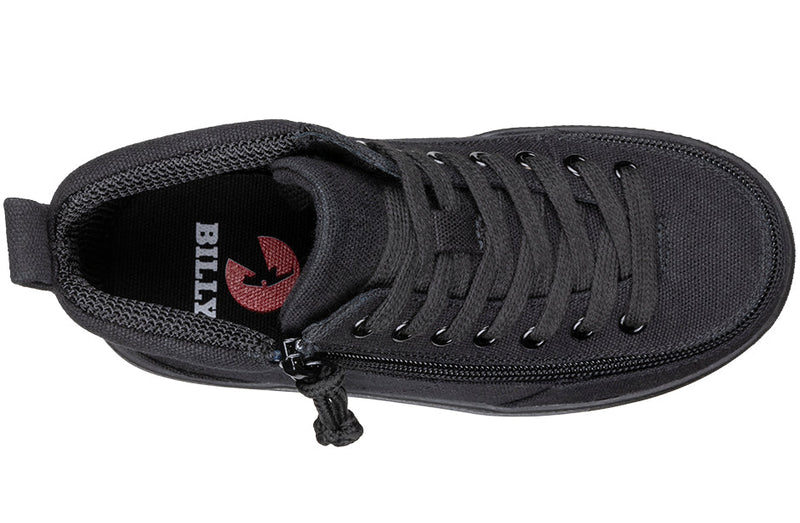 Toddler Black to the Floor BILLY Classic D|R II High Tops - Wide