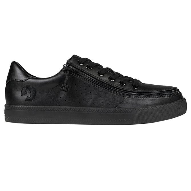 CLEARANCE Mens Billy Black to the Floor Sneaker Low, Leather