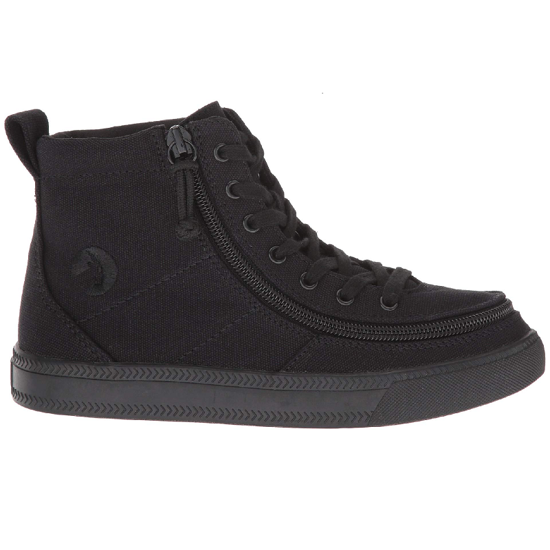 Kid's Black to the Floor BILLY WDR Classic Lace High (Wide / XW)