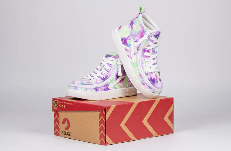 Purple Watercolor BILLY CS High Tops (Wide)