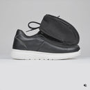 Women's Black Leather BILLY Comfort Plush