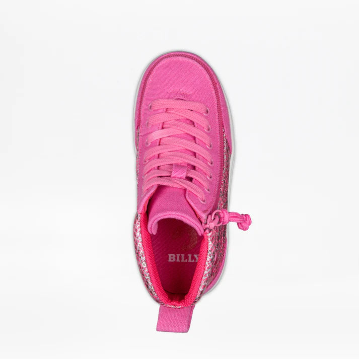 KIDS Fuchsia Snake 2 BILLY Classic D|R II High Tops  Wide