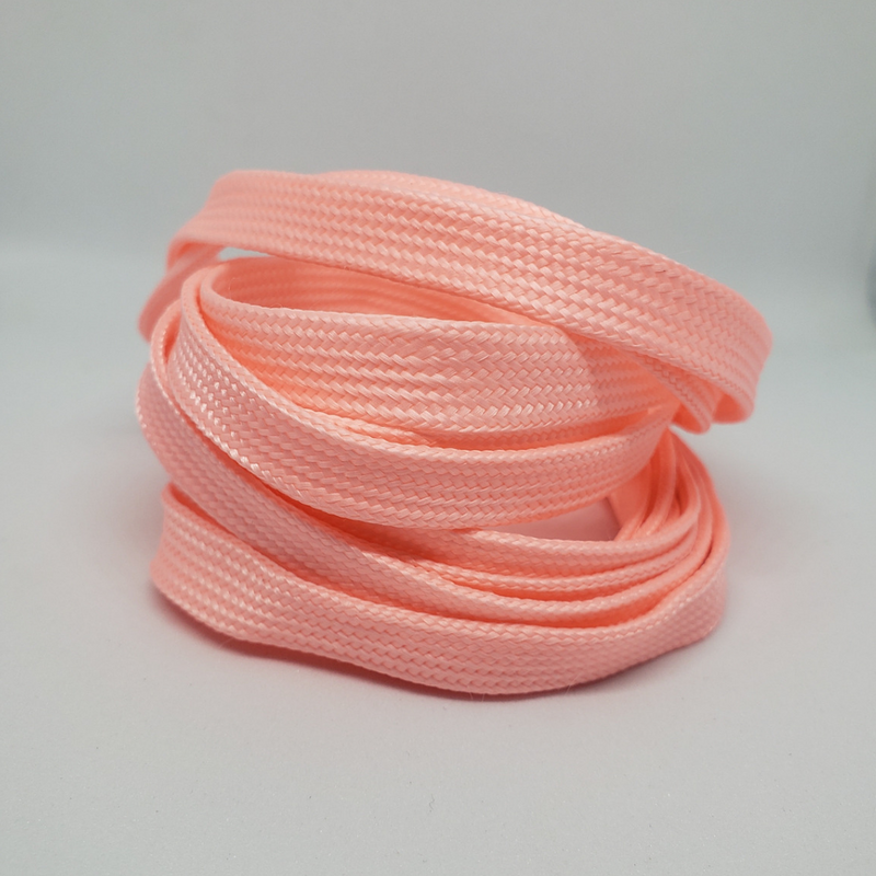 Peachy Pink glow in the dark shoelaces 120cm