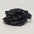 Black with white splash shoelaces 120cm