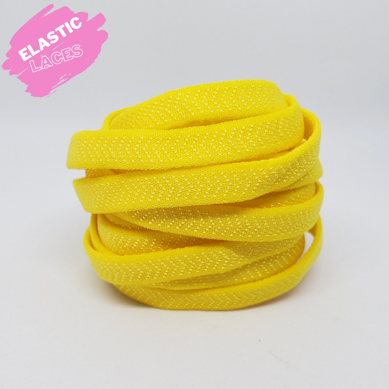 Elastic Yellow Shoelaces