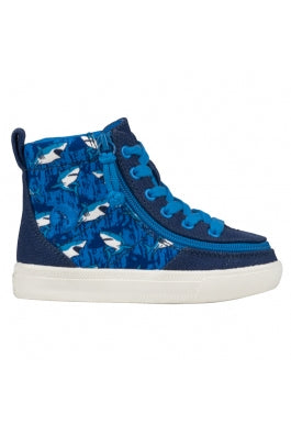 Toddler Blue Sharks BILLY Classic Lace High