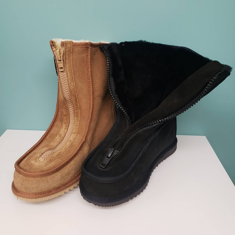 NZ Made Easy Access Sheepskin slipper boots
