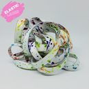 Elastic White Paint Splash Shoelaces