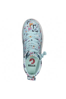 Toddler Mint Llamas Billy Classic Lace High Tops