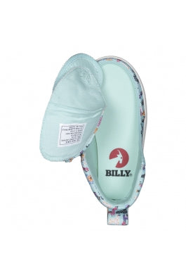 CLEARANCE Toddler Mint Llamas Billy Classic Lace High Tops