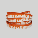 Orange drippy drip shoelaces 120cm