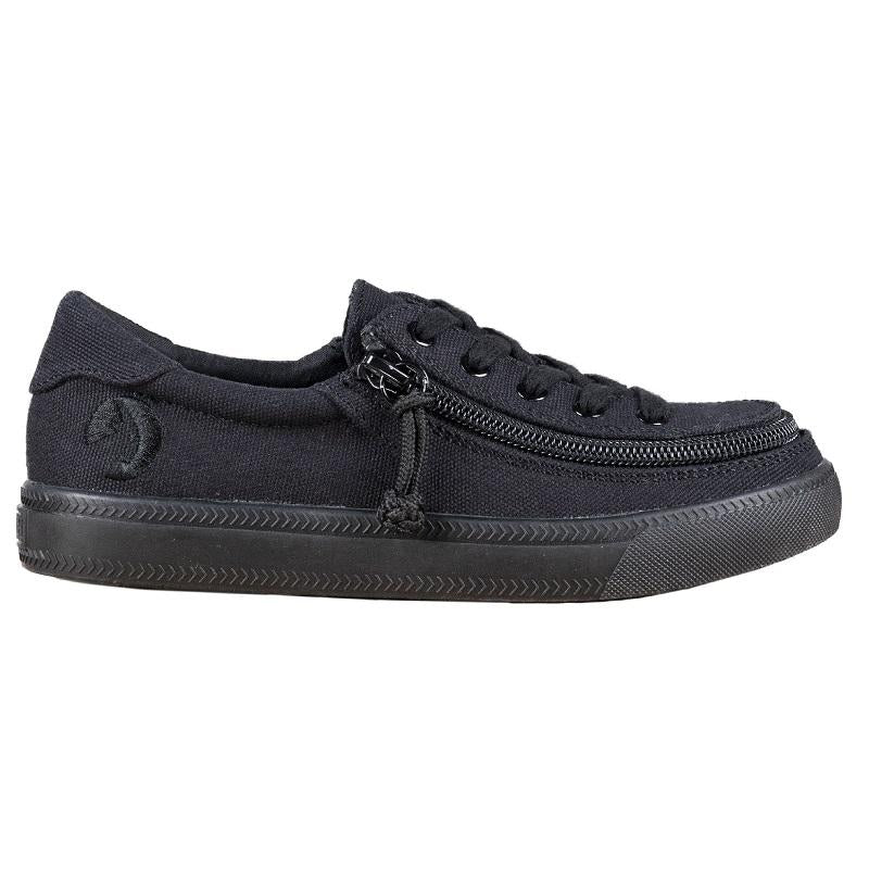 Kid's Black to the Floor Canvas BILLY Classic Lace Low