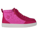 Kid's Pink Print Billy Classic WDR High Tops (Wide)