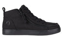 Women's Black to the Floor (canvas) BILLY Sneaker Lace Mid Top - Wide (D)