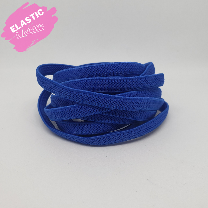 Elastic Dark Blue Shoelaces