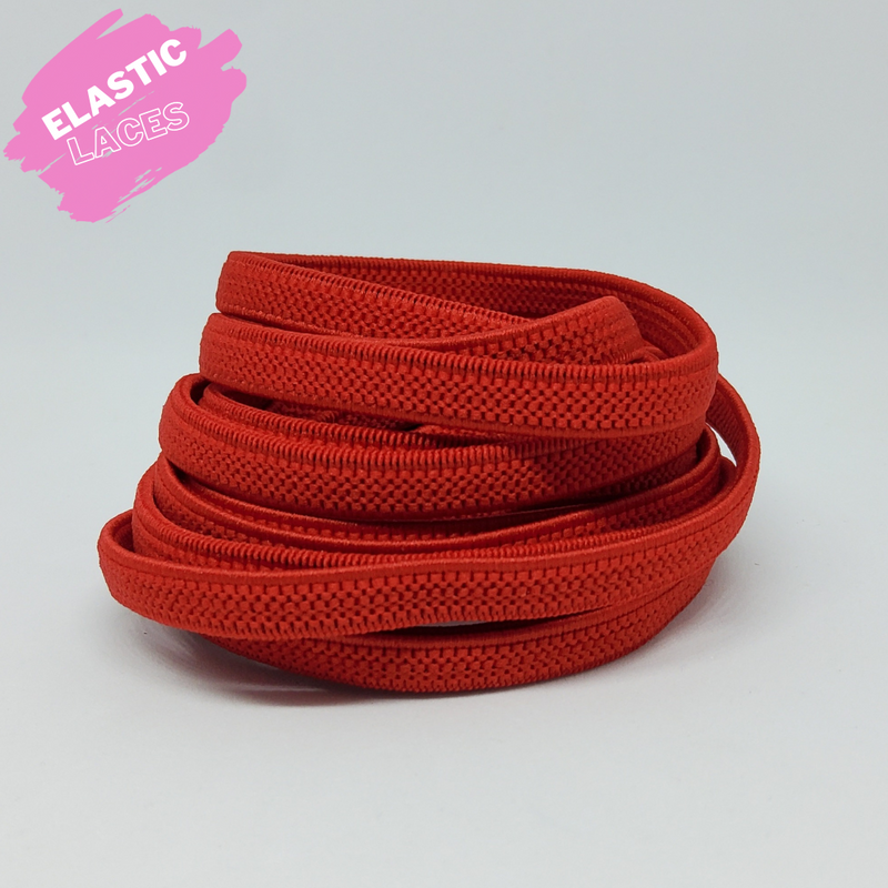Elastic Red Shoelaces