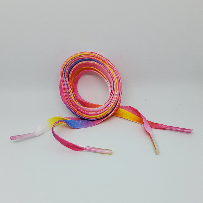 Soft Rainbow shoelaces 100cm or 120cm